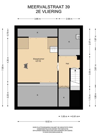 Floorplan - Meervalstraat 39, 1431 WE Aalsmeer